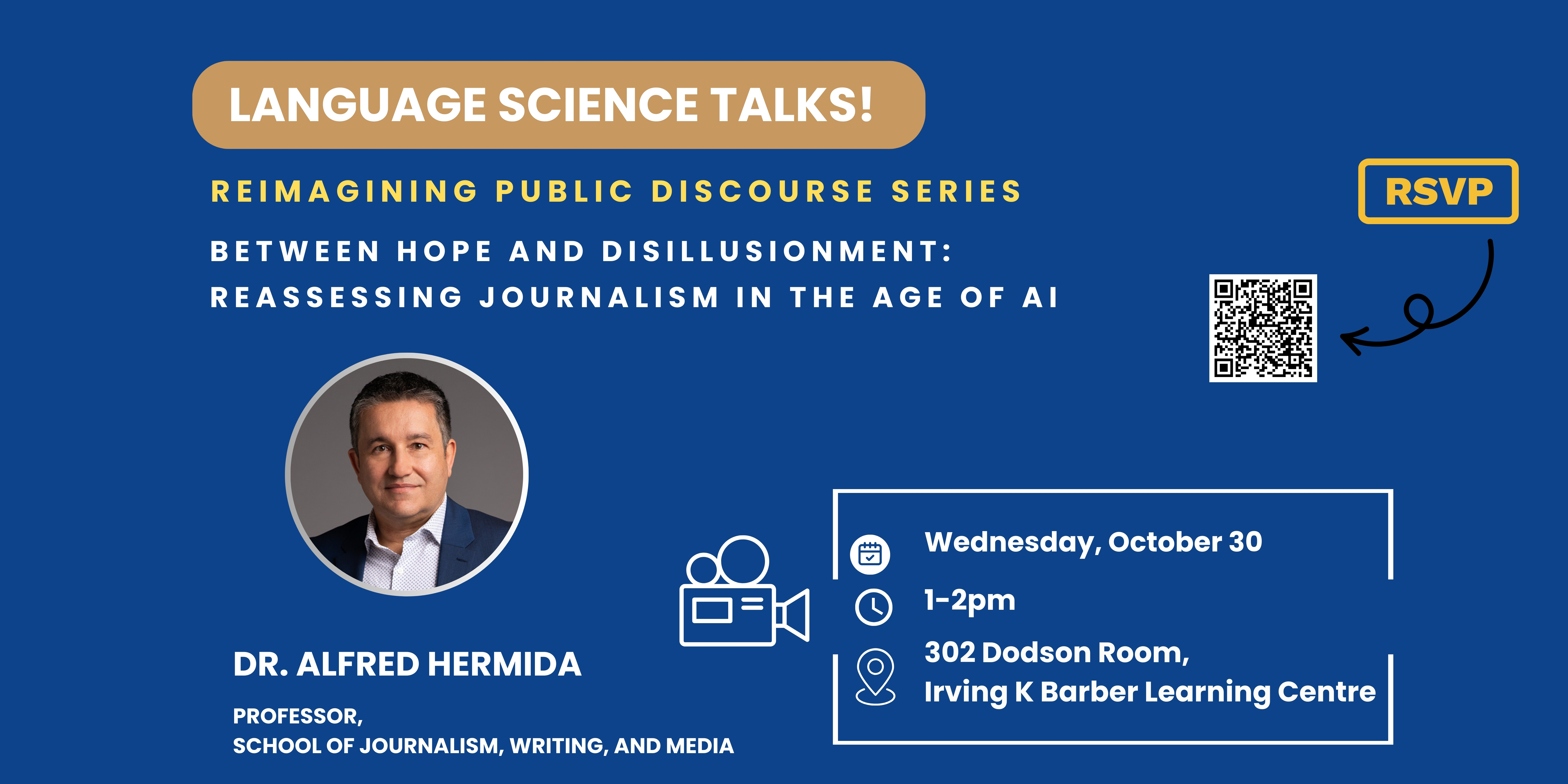 Dr. Alfred Hermida talk poster