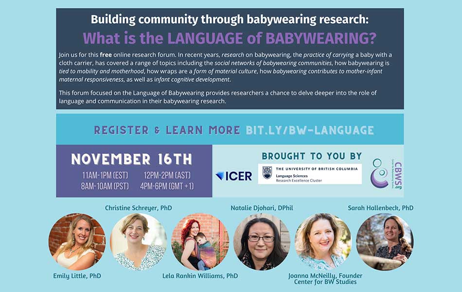 Building community through babywearing research What is the