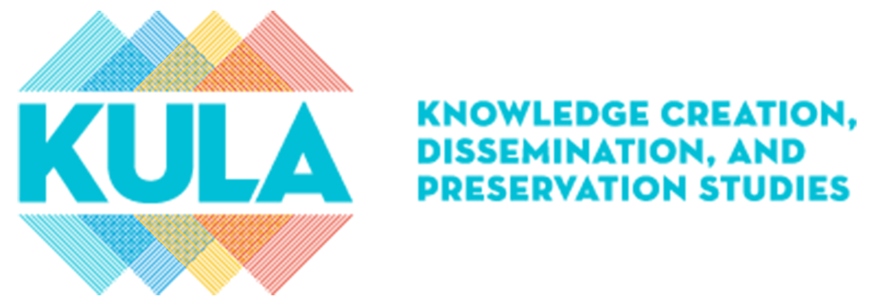 A picture of the KULA logo, comprised of four multicoloured diamonds beneath the word KULA