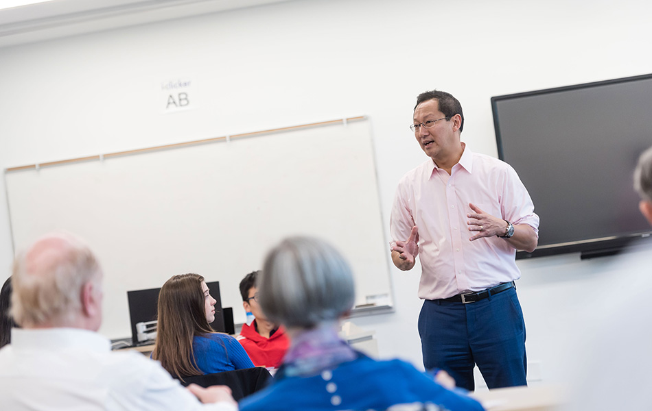 UBC President Santa Ono was a guest lecturer for the Language Sciences Living Language course