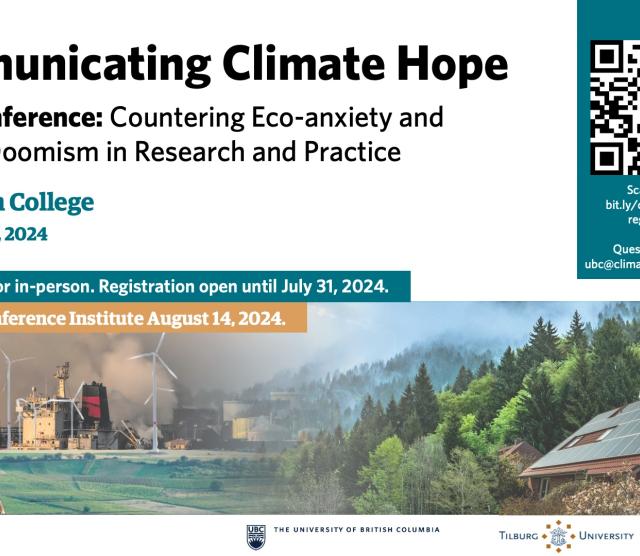 Digital Signage on Communicating Climate Hope Conference