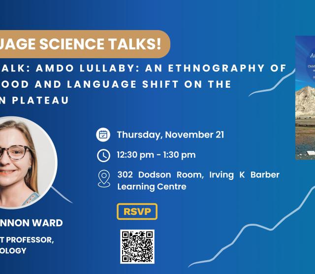 Poster featuring Dr. Shannon Ward's Talk