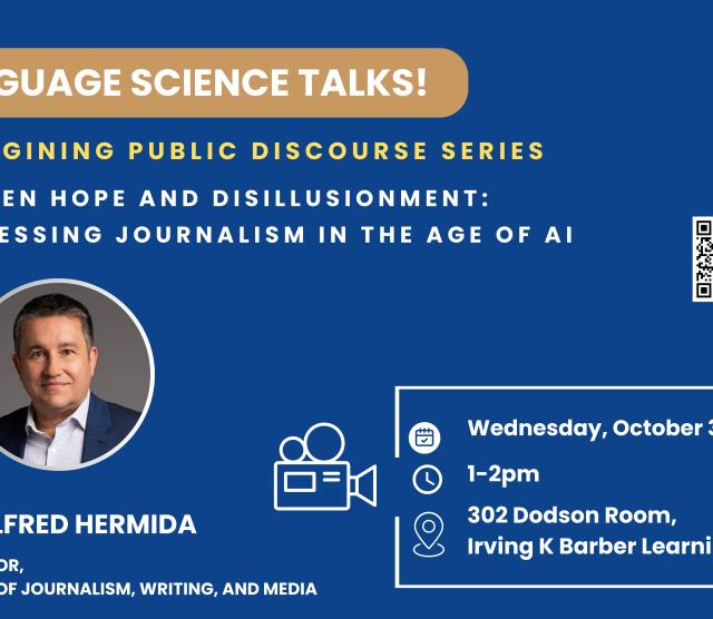Dr. Alfred Hermida talk poster