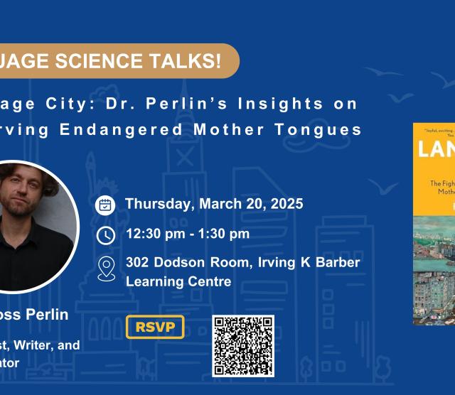 Dr. Ross Perlin's talk